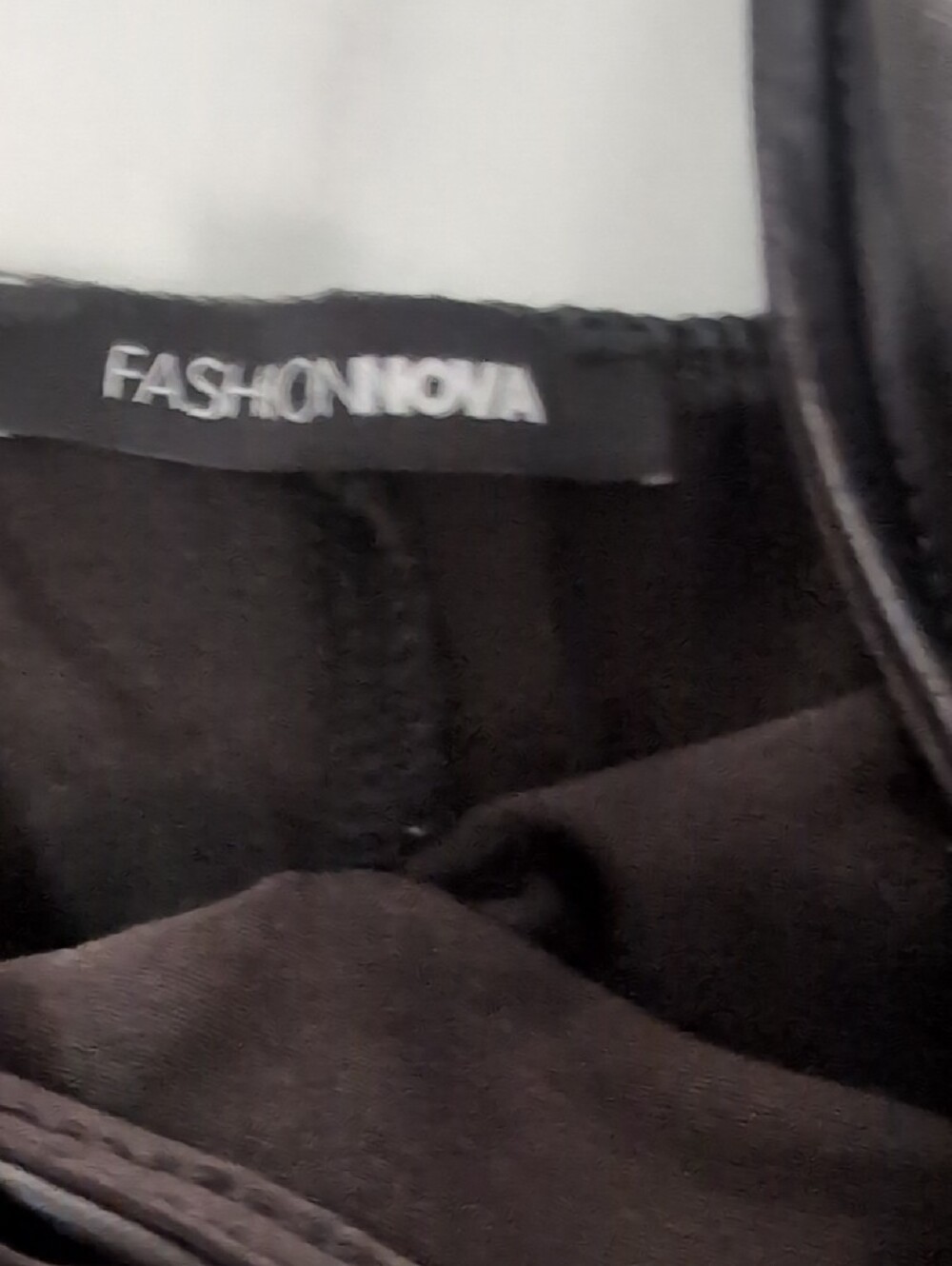 Fashion Nova Black Faux Leather Midi Slip Dress with Side Slit/XL - Picture 3 of 4
